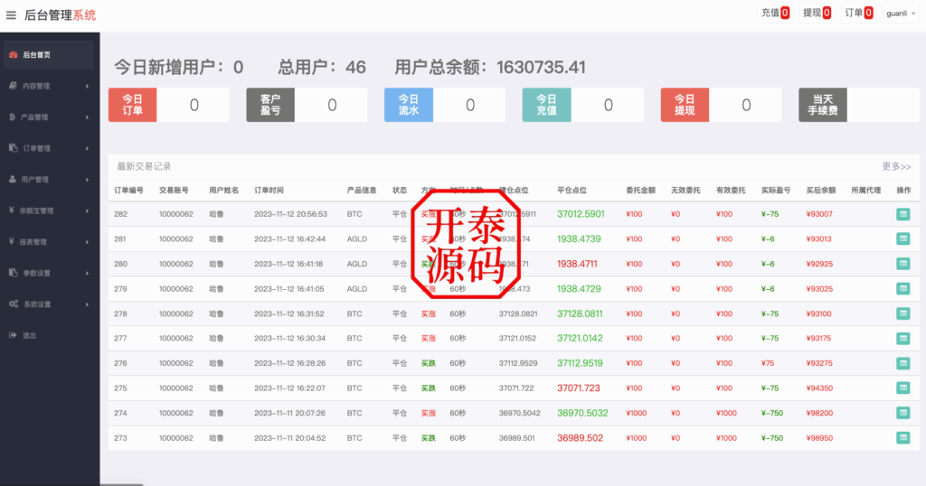 图片[9]-运营版微盘#虚拟币#期货黄金白银#交易系统#微交易源码#订单控制#投资理财